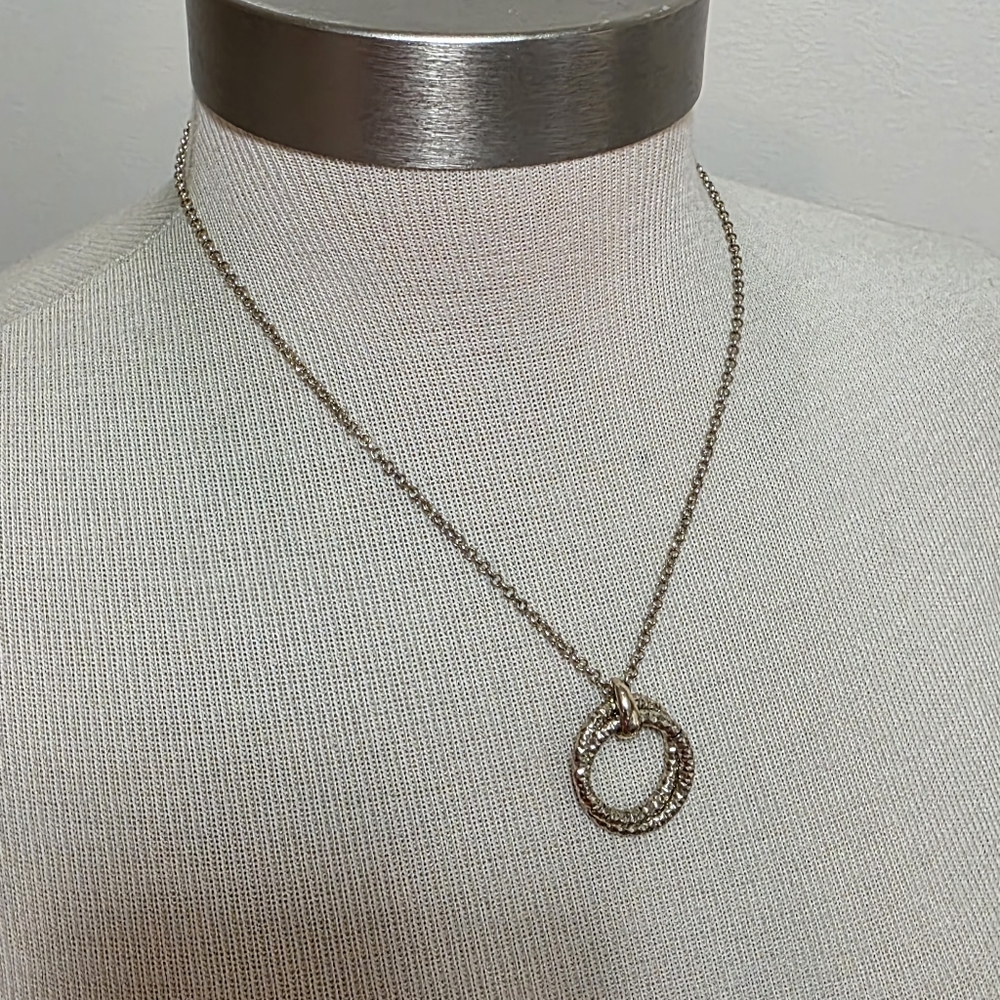 Vintage Crown Trifari Necklace Double Circle